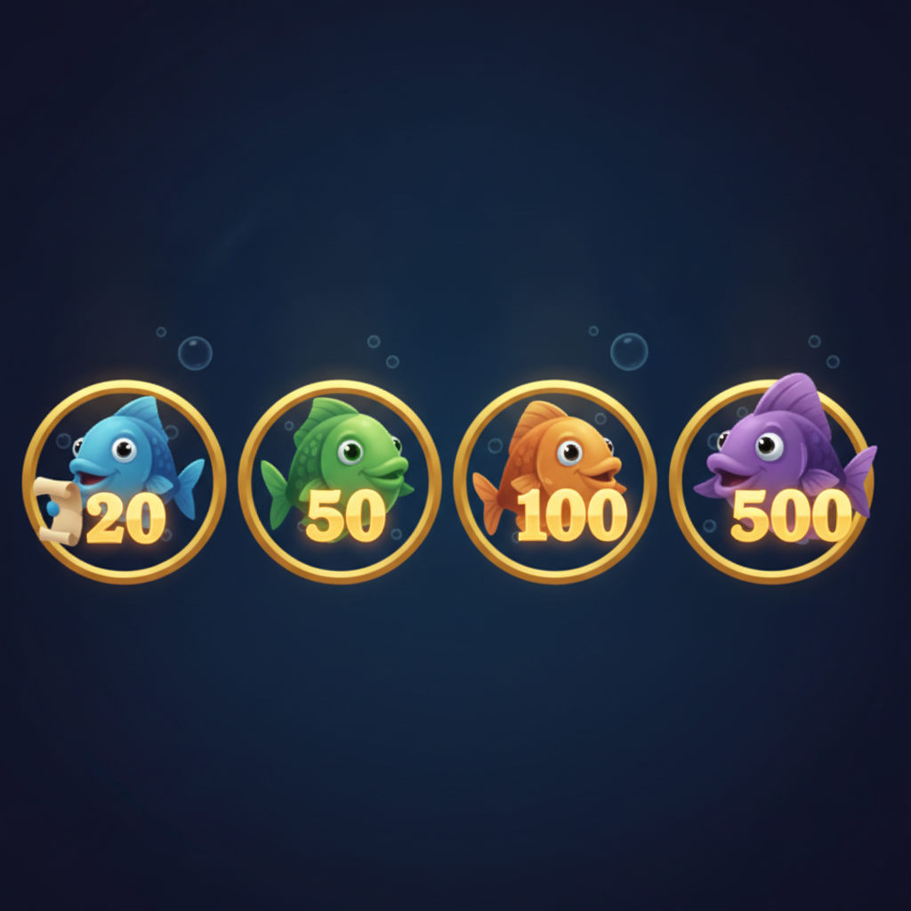Fish symbols with values