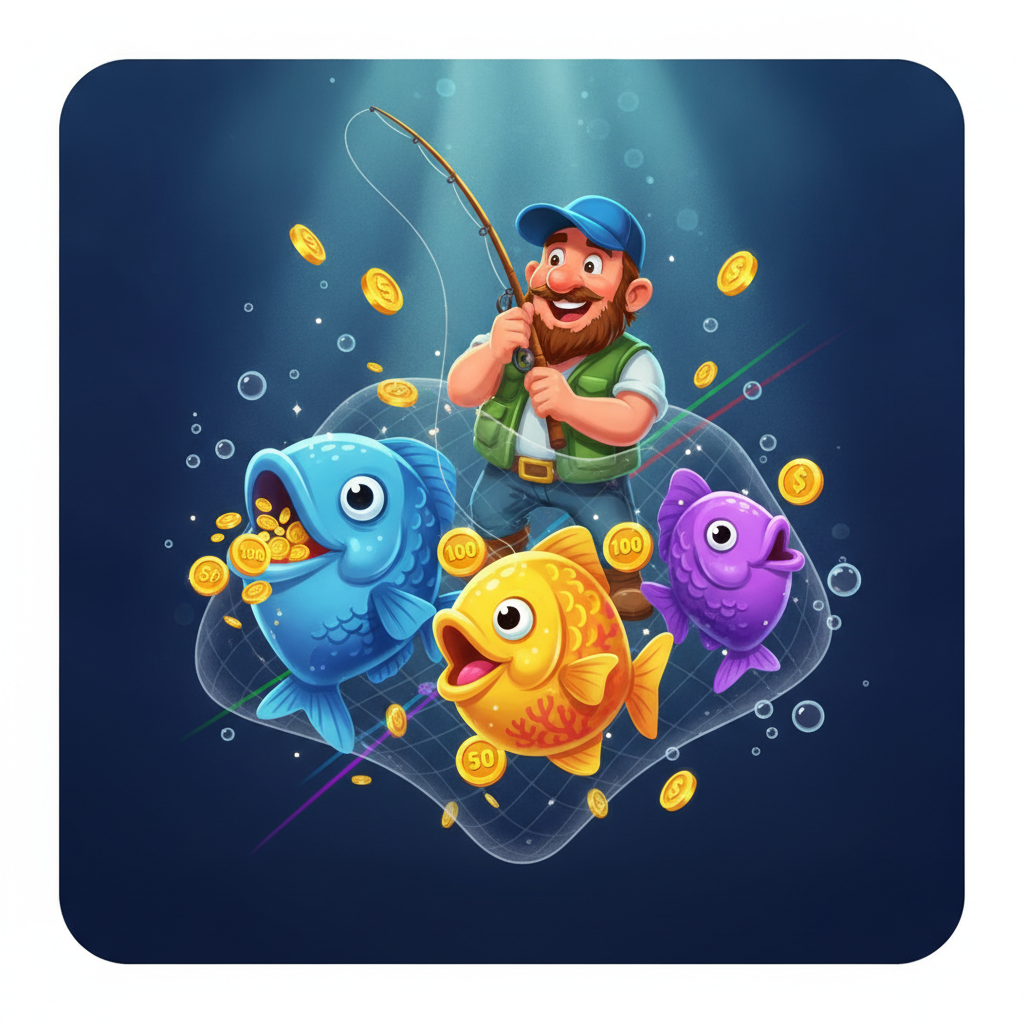 Fisherman Wild collecting fish prizes